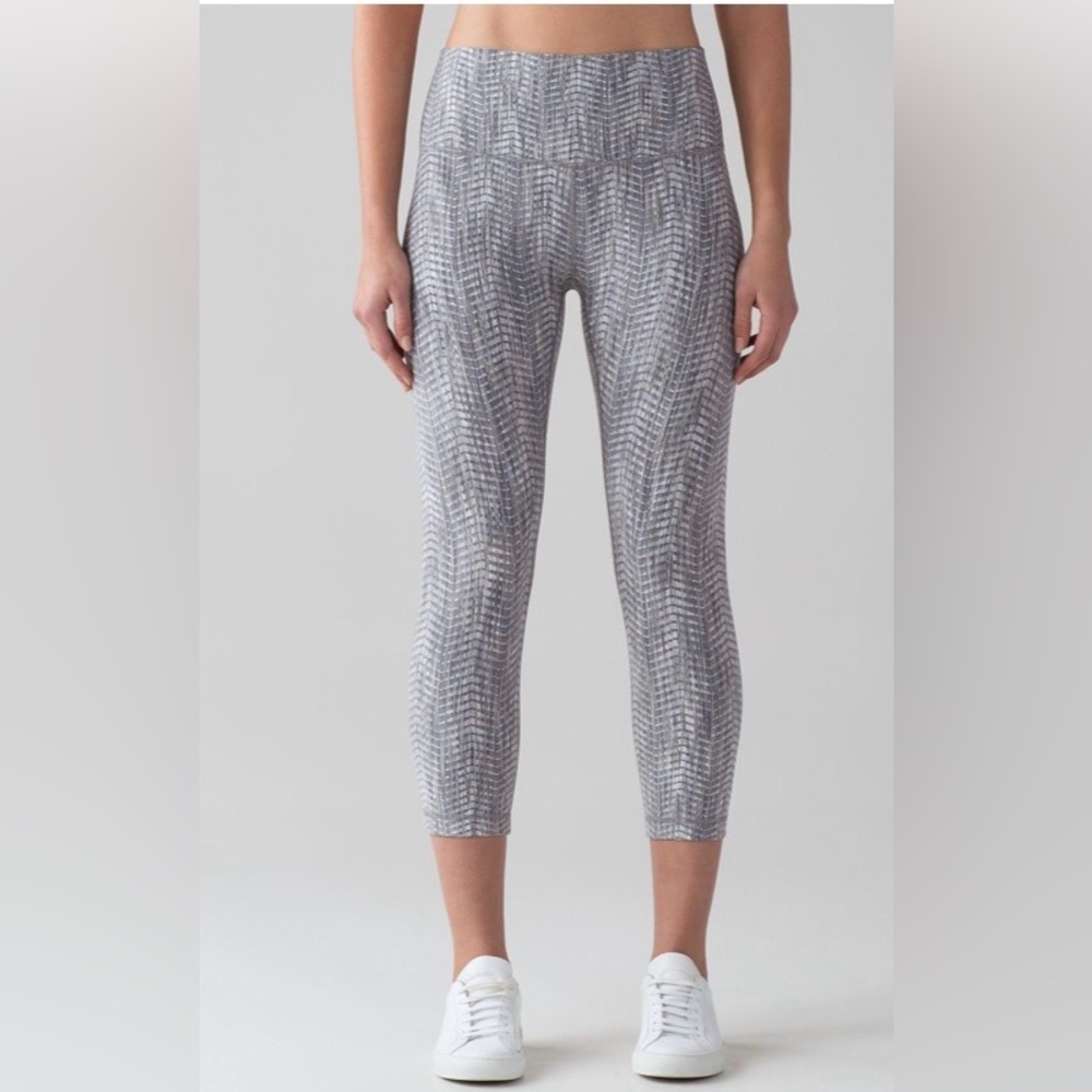 lululemon athletica Gray Patterned Leggings
